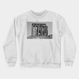 Ancient Greek Architecture Newspaper Style Crewneck Sweatshirt